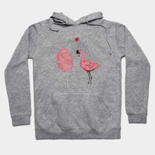 Flamingo Love Funny Candy Lover Tee Hoodie